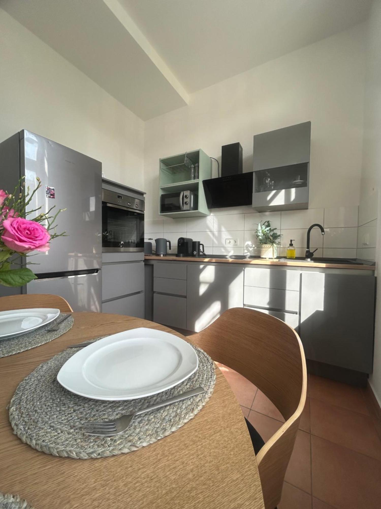 Mintara Komfort Apartment Mit Grill -Terrasse, Sky Und Parkplatz Магдебург Екстериор снимка